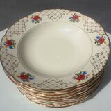 Set 12 hollow plates Villeroy & Boch 1950