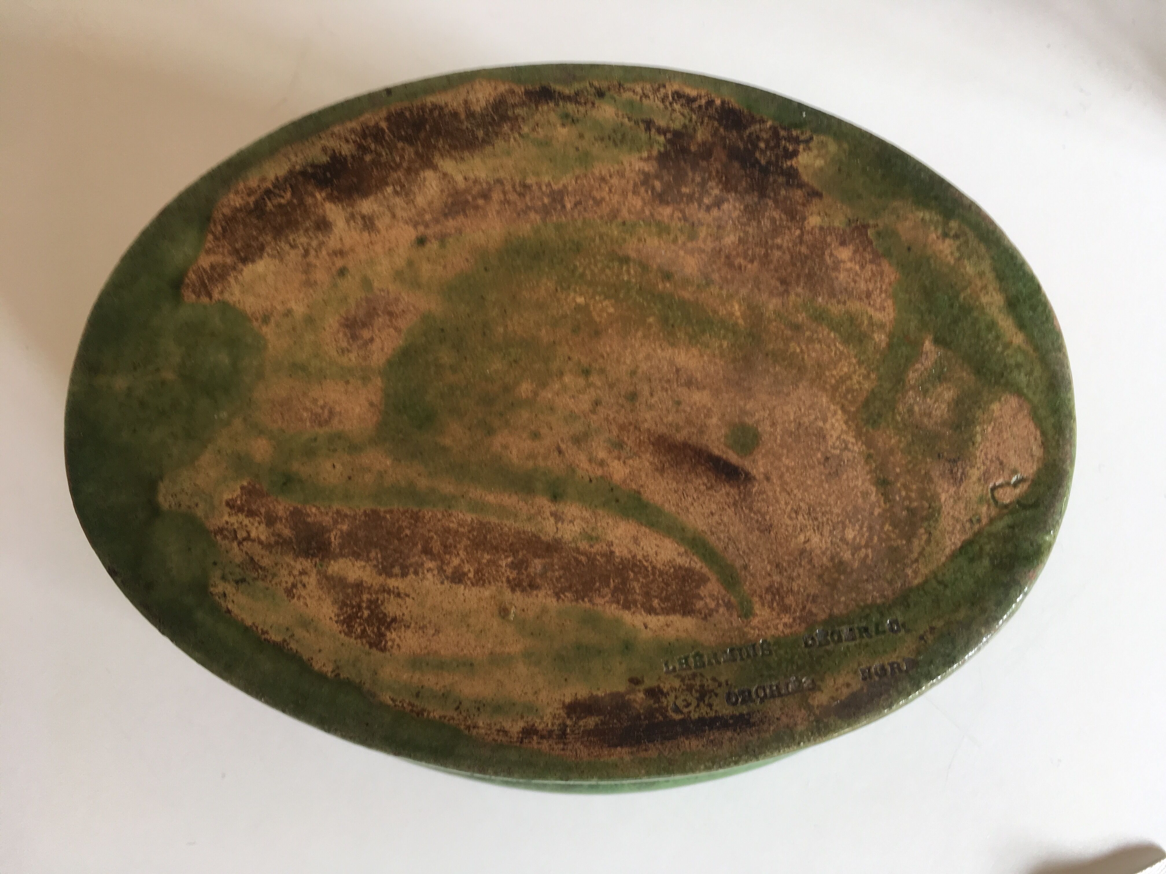 Ground soil dish 19th L'Herminé in Orchies