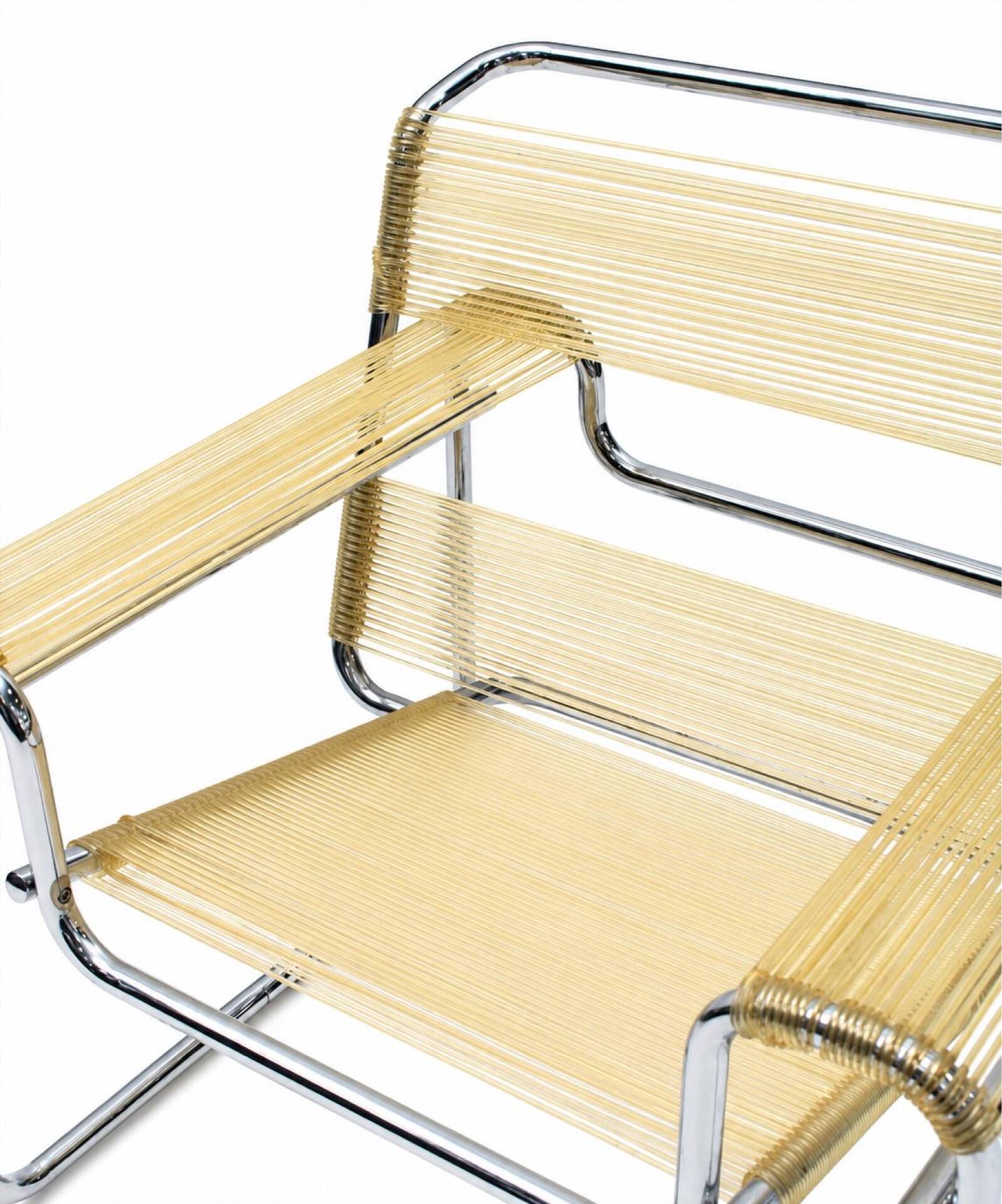 Chaise Wassily "Spaghetti" B3 Cesca par Marcel Breuer