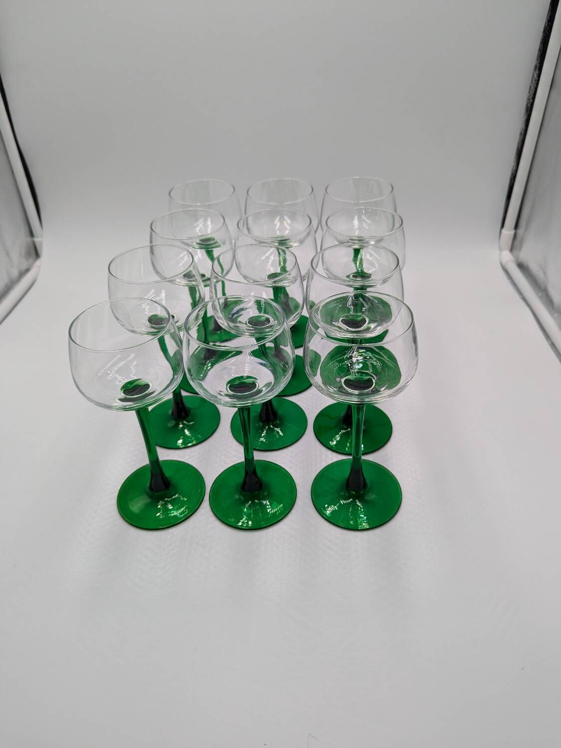 12 Alsace glass wine glasses