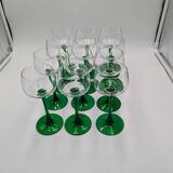 12 Alsace glass wine glasses