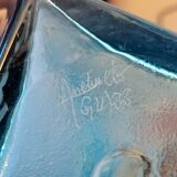 Régis Anchuelo blue glass vase contemporary art