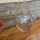 Antique crystal carafe - chiseled grape