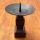 Brutalist wrought iron candlestick from the mid-century.