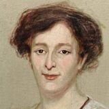 Portait femme, huile sur toile, 19ème siècle