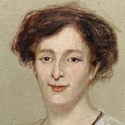 Portrait of a woman, oil on canvas, 19th century