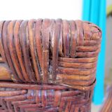 Woven rattan armchair, 1980s