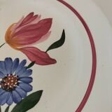 Assiette terre de fer Sarreguemines modèe Selestat