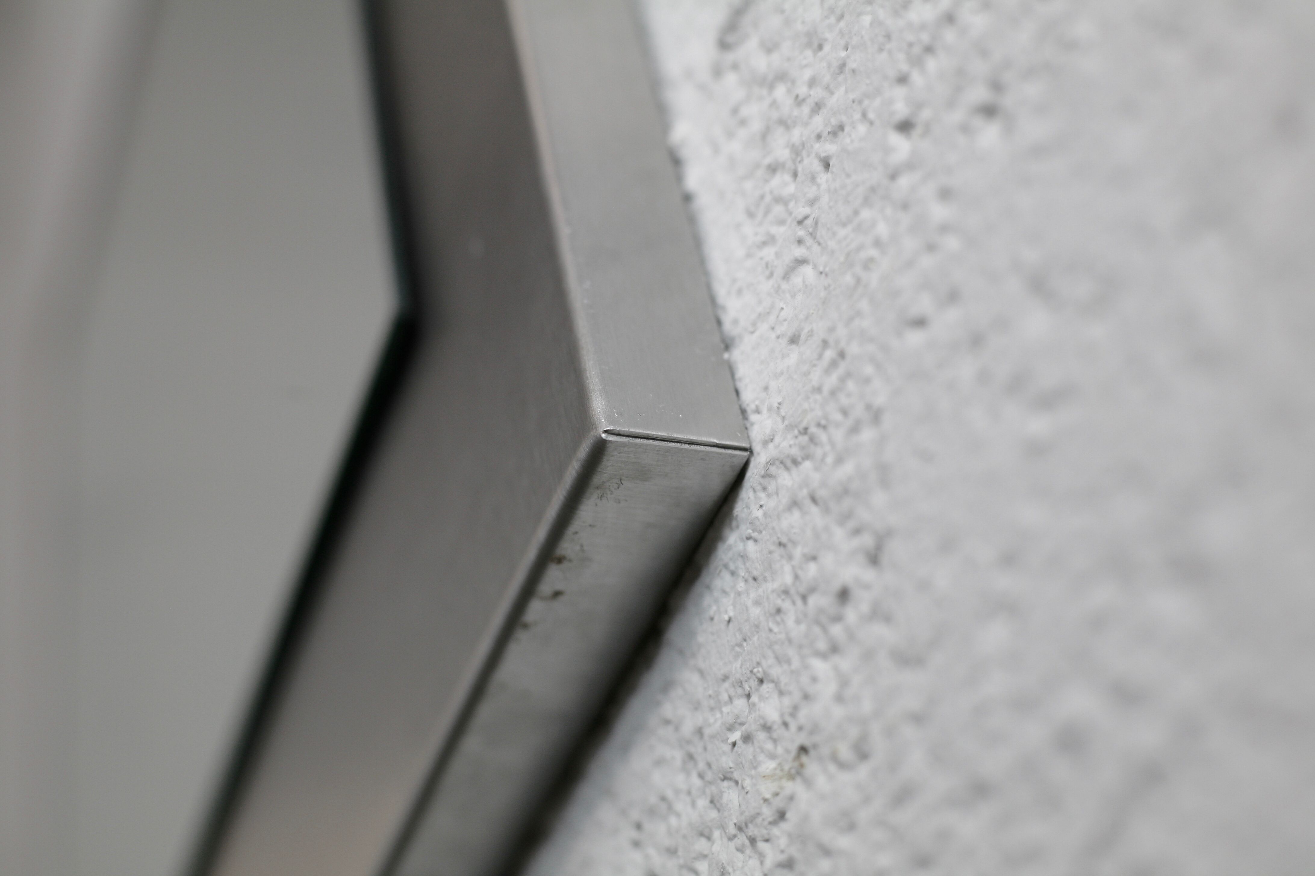 Mirror "space age". Stainless steel. France, circa 1970