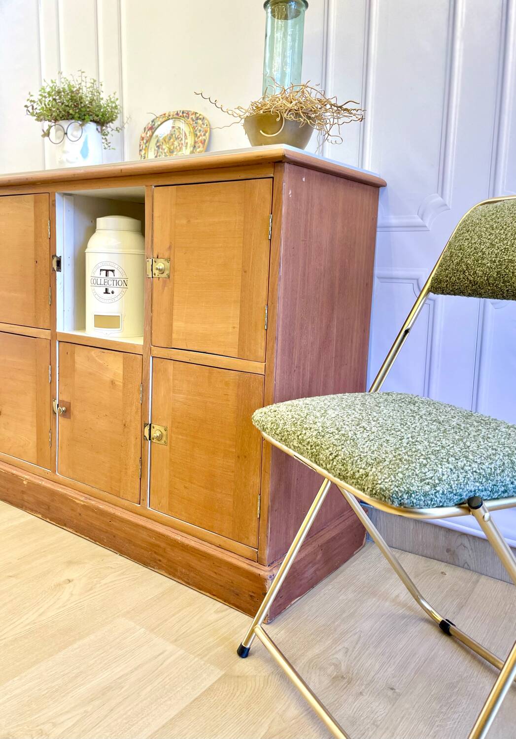 Buffet / vintage solid wood storage unit – 6 doors