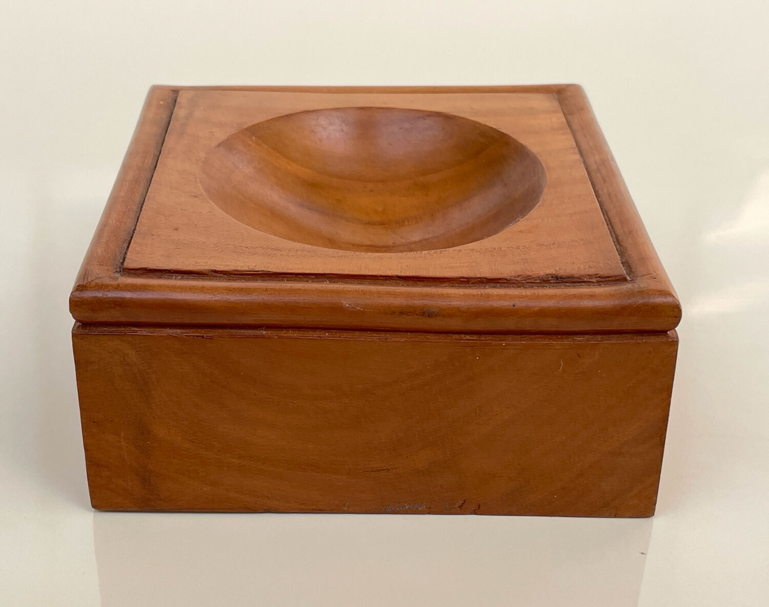 Solid wood catchall - Scandinavian style - modernist - 70s