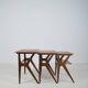 Danish nesting tables designed by Johannes Andersen for Silkeborg, 1960s