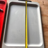 Set of 2 metal trays 70s 80s