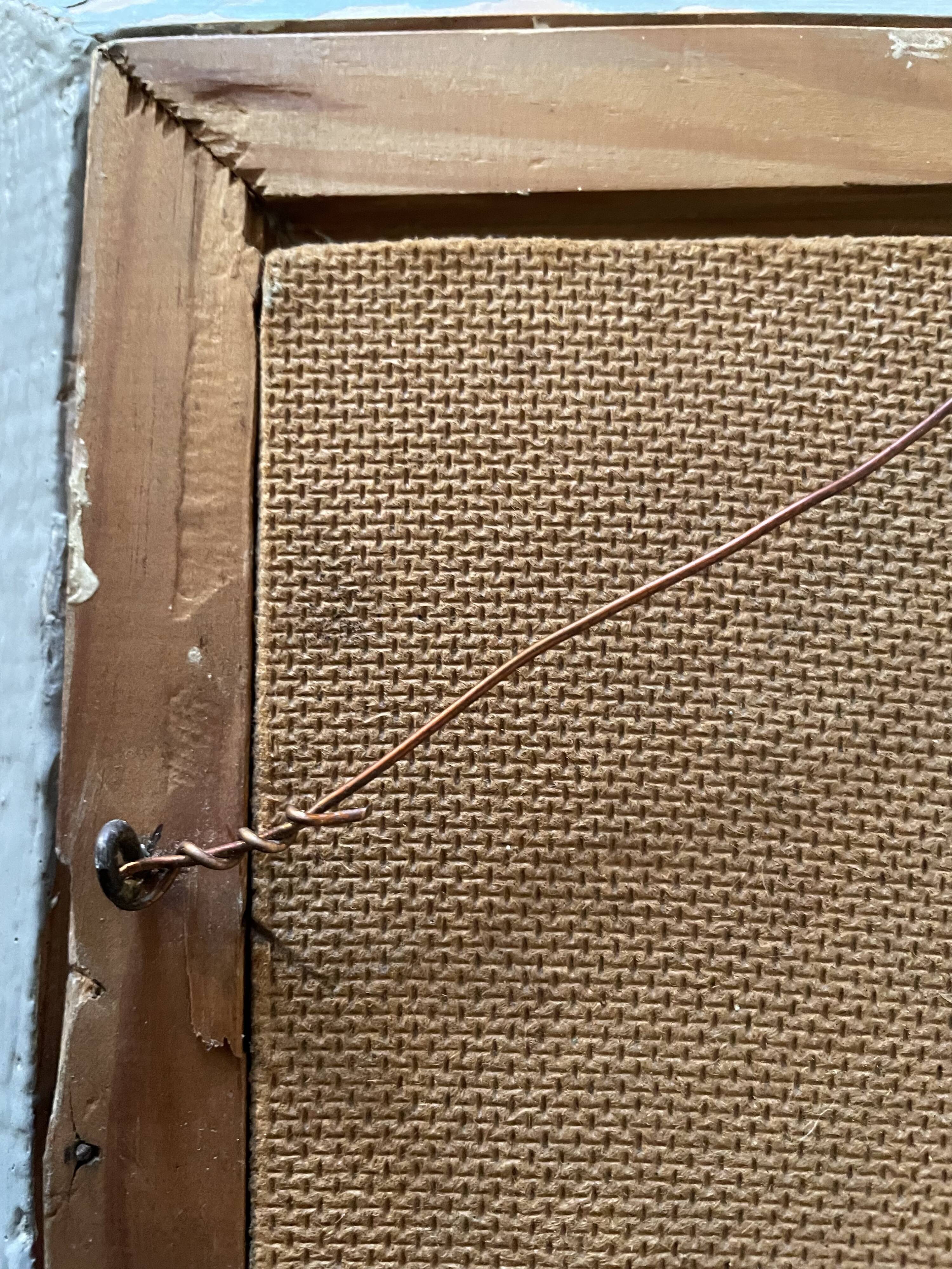 Old seaside painting