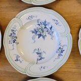 9 old K&G Lunéville hollow plates Regency model