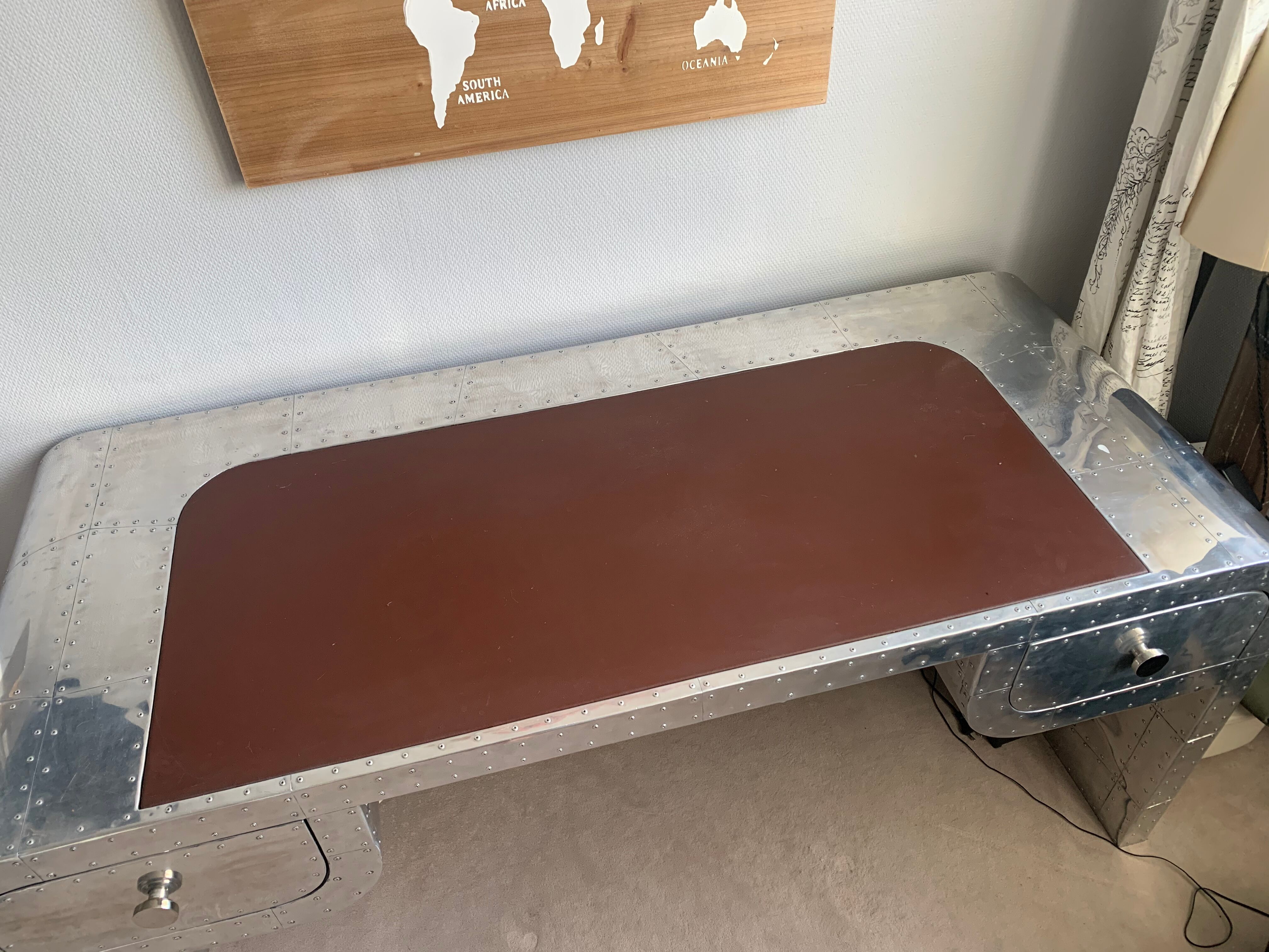 Rare silver desk aviator