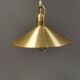 Brass-colored aluminum pendant lamp from Swedish Belid 1980s.
