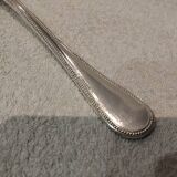 Silver-plated rice serving scoop by Christofle, "Pearls" pattern