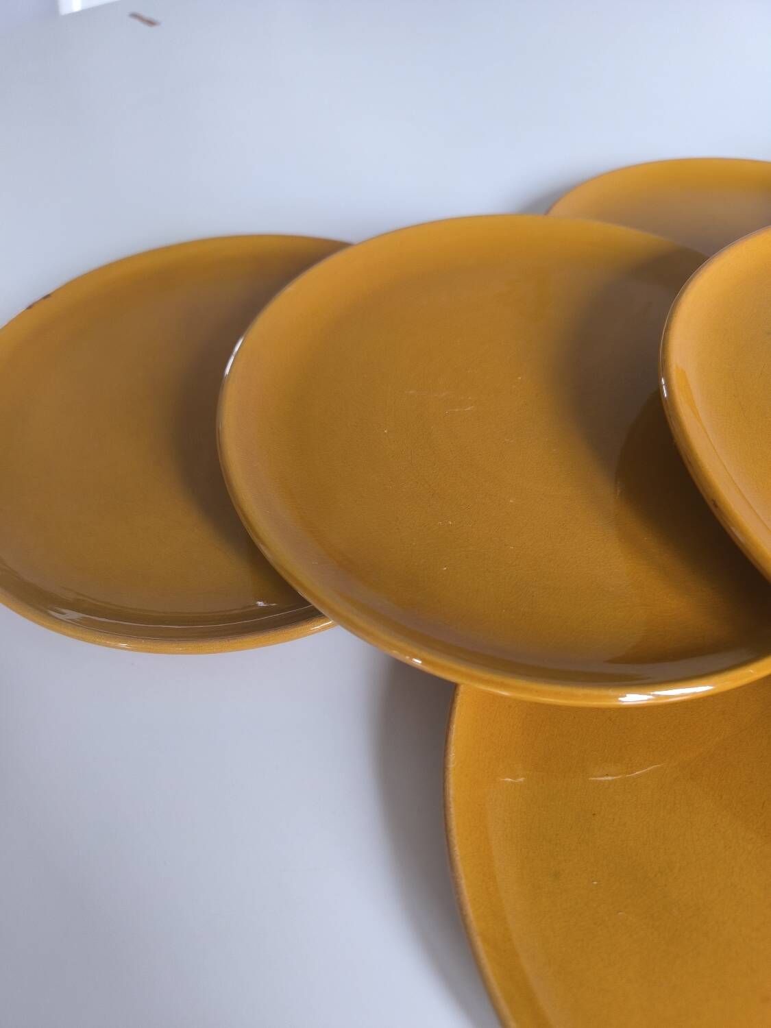 Set of 8 ceramic plates from Vallauris
