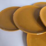 Set of 8 ceramic plates from Vallauris