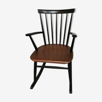 Rocking-chair Roland Rainer Finlande années 60