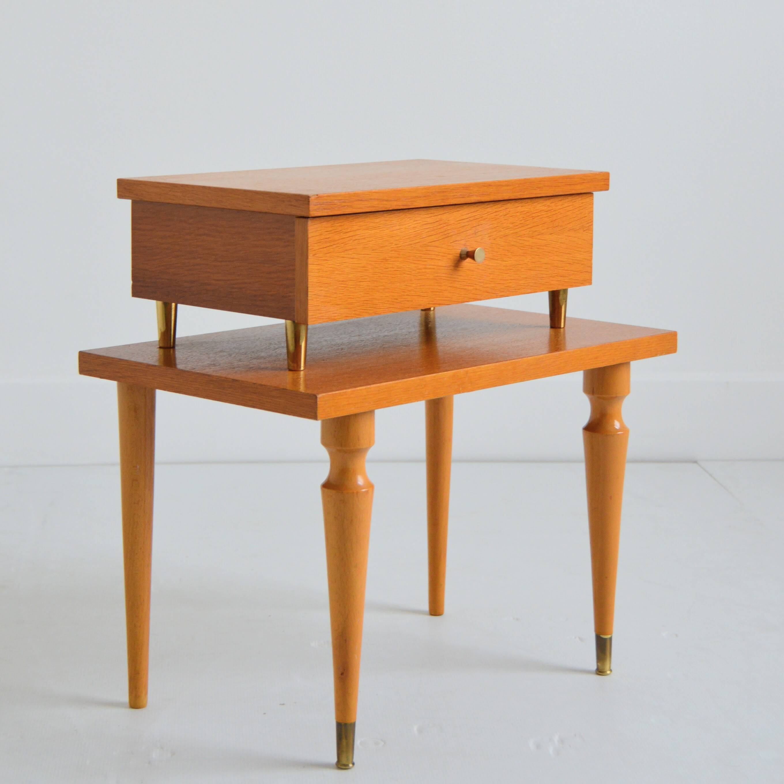 1960 vintage bedside table