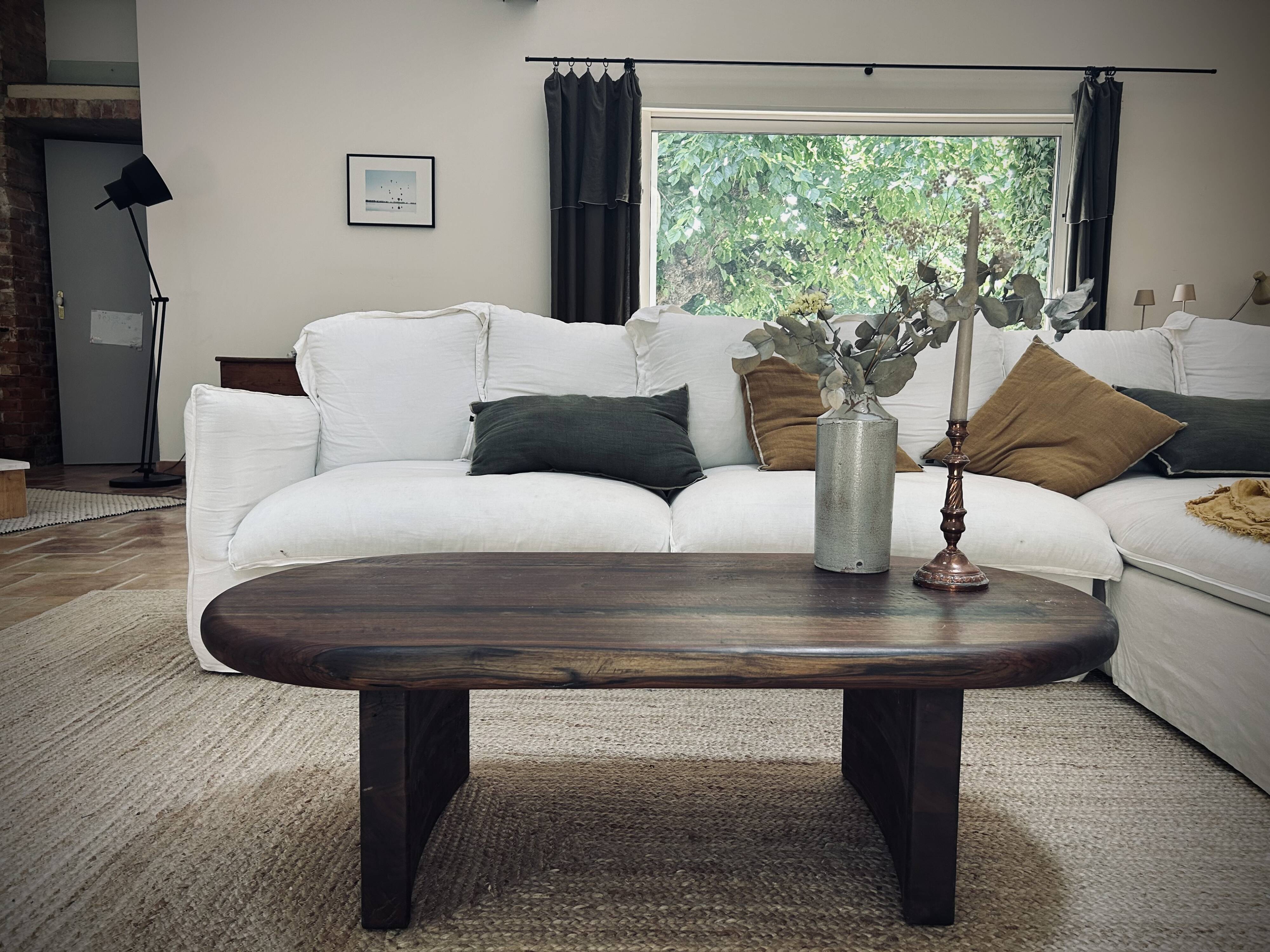 Table basse noyer