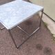 White marble and chrome coffee table, 1970