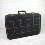 Green scottish fabric case with key