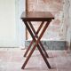 Table d'appoint pliante en bois