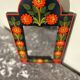Bohemian mirror in painted wood