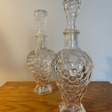 Pair of grape bunch decanters