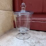 Transparent glass bonbonnière