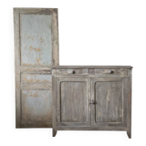 Parisian buffet in beech from the early 20th century with an antique finish.