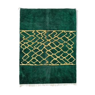 Tapis marocain moderne vert 340x240cm