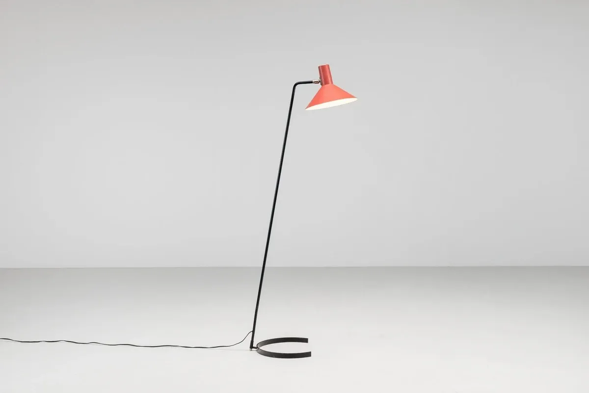 J.J.M. Hoogervorst model 8025 floor lamp Anvia Netherlands 1957
