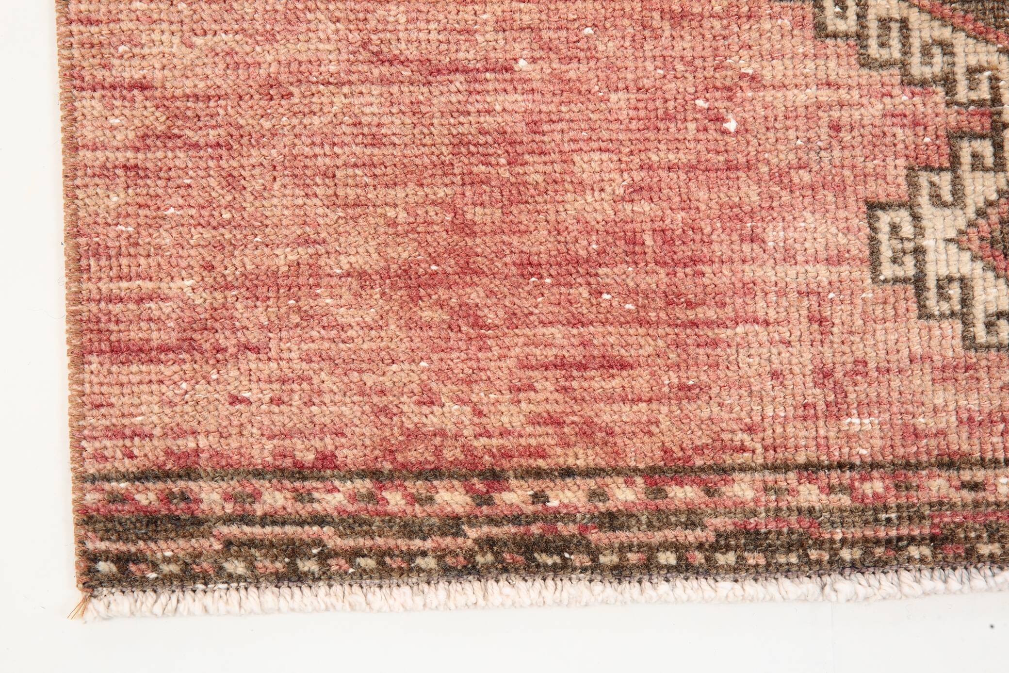 3x13 Vintage Red & Brown Classic Persian Runner Rug, 92x408Cm