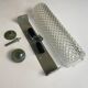 Vintage molded glass wall lamp