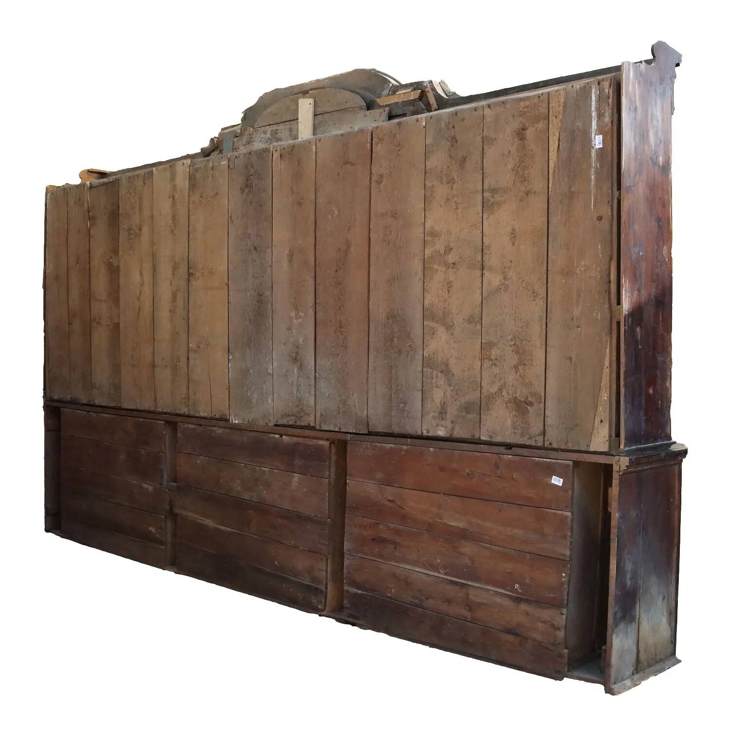 Antique walnut and poplar buffet, Italy 18th century