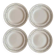 Set of 4 flat plates Longwy model Loridan – Antique earthenware from the late 19th to early 20th century.