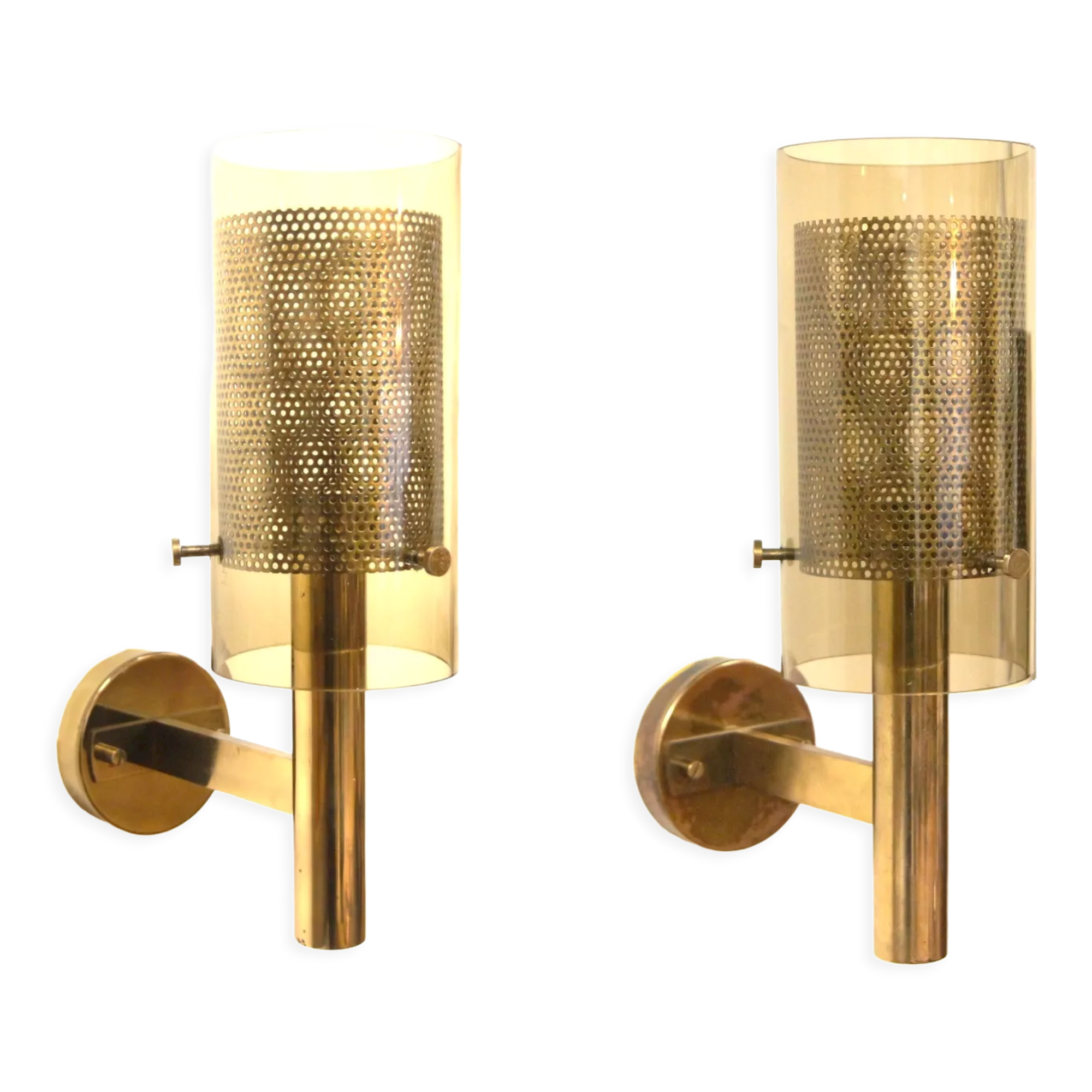 Pair of wall lamps "V147", Hans Agne Jakobsson, Sweden, 1970