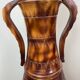 Important carved wooden jar