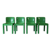 4 chairs model 4875 by C. Bartoli for Kartell, 1970
