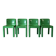 4 chaises modèle 4875 par C. Bartoli pour Kartell, 1970