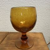 Large vintage bubble glass