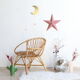 Adult-sized rattan shell chair