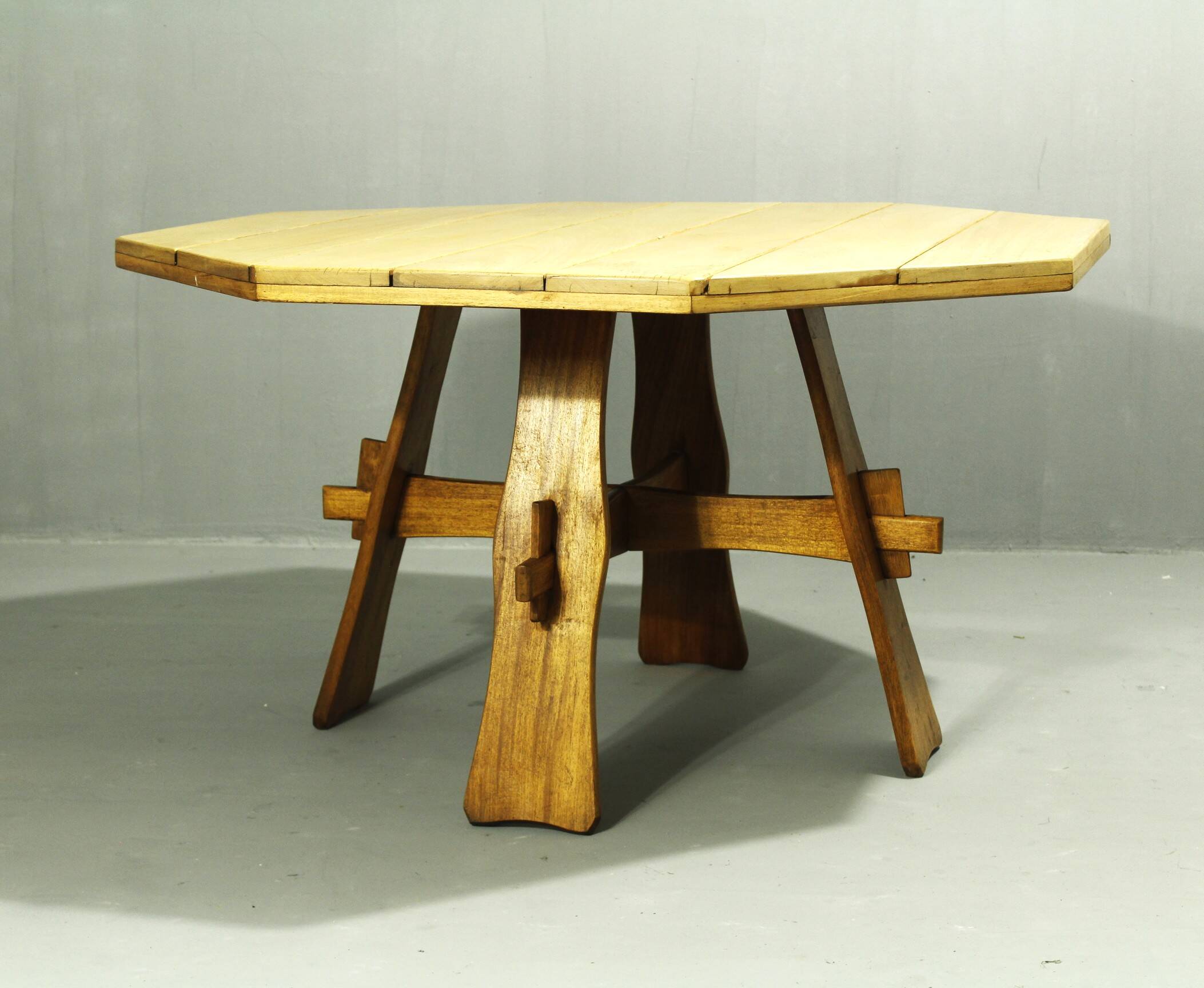 Brutalist Teak Garden Table, 1970s