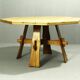 Brutalist Teak Garden Table, 1970s