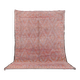 Tapis marocain vintage rose 205 x 303 cm, tapis en laine berbère, tapis berbère boho