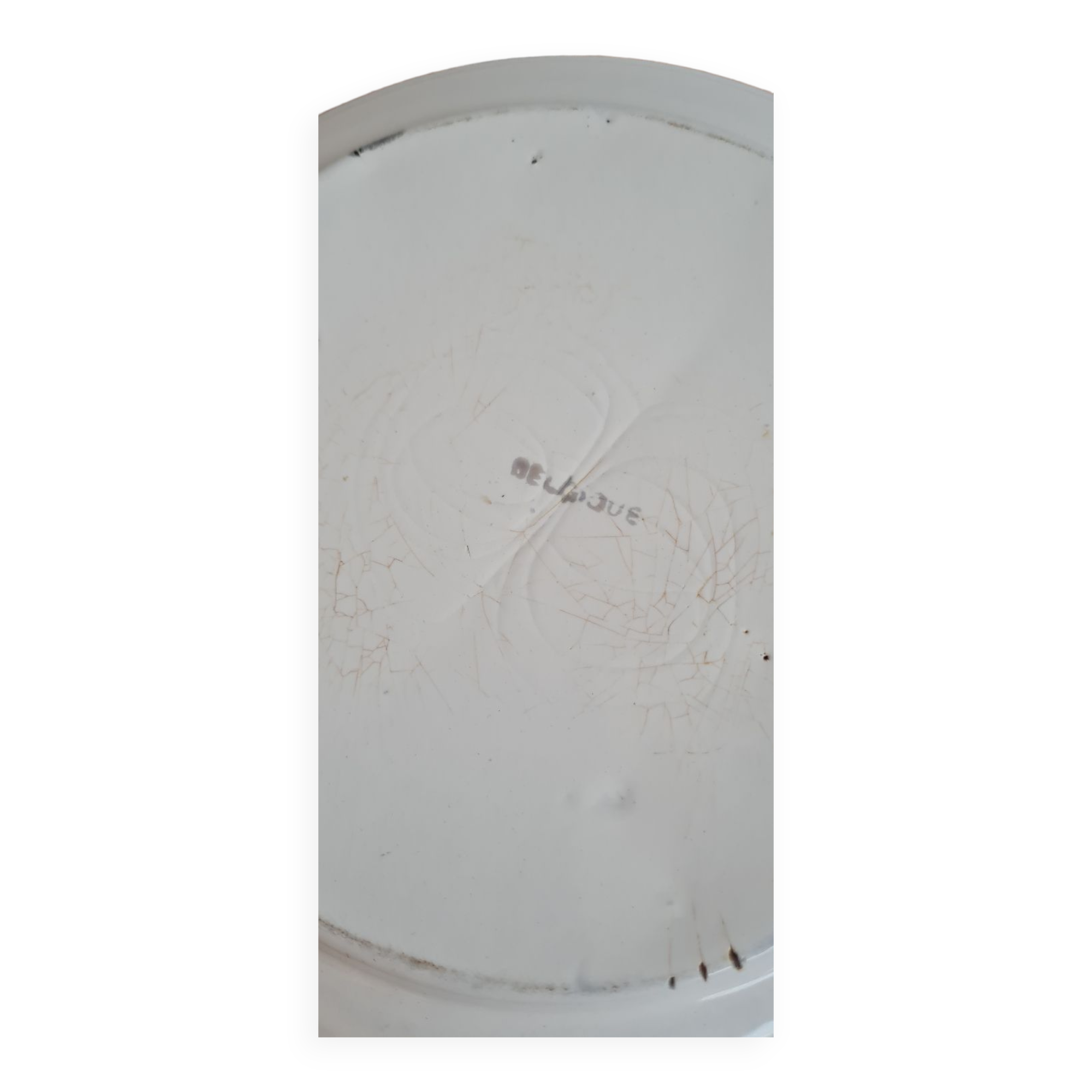 Enamelled sheet metal basin